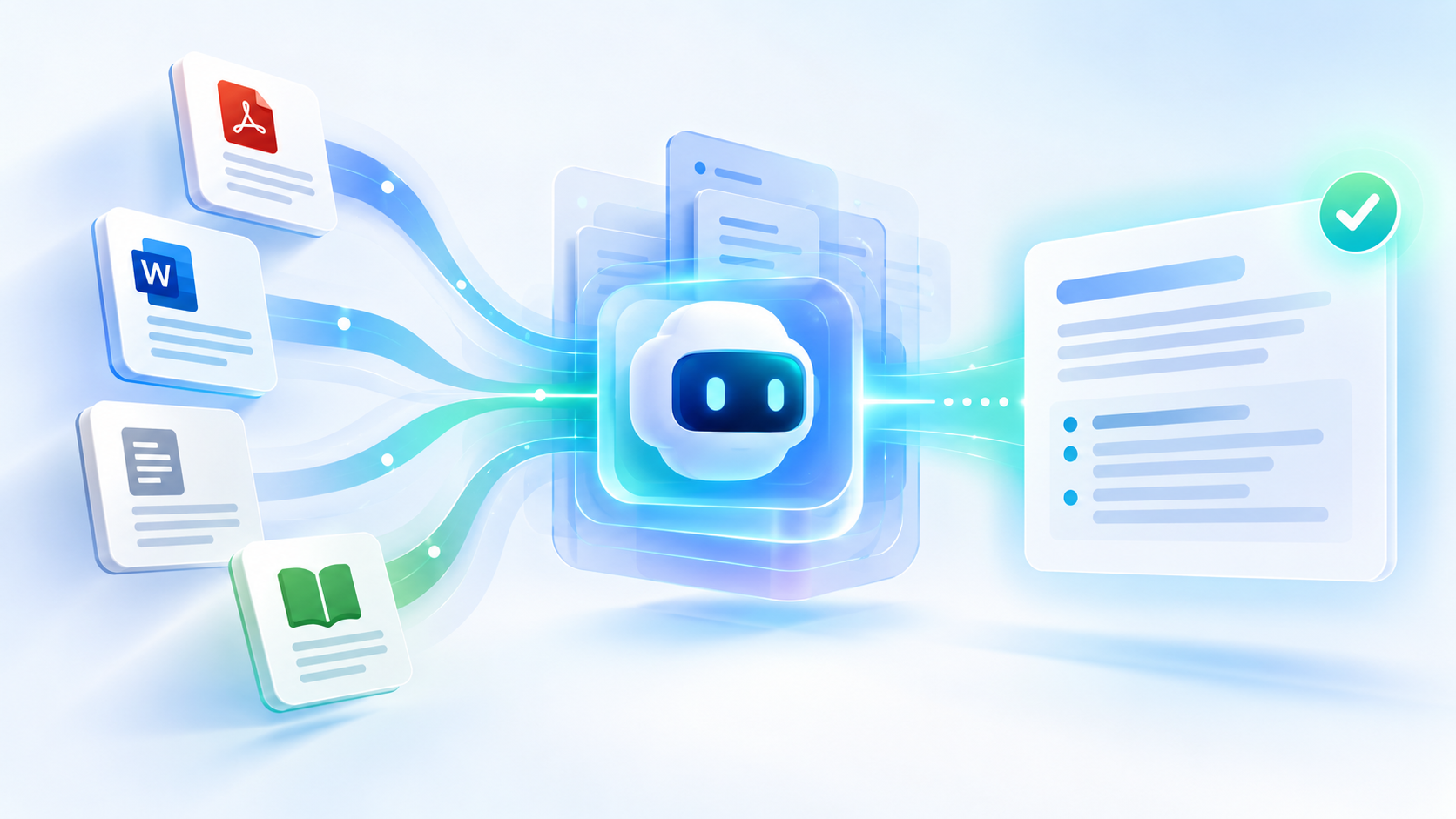 Business documents flowing into a Copilot Studio agent that produces a verified grounded answer